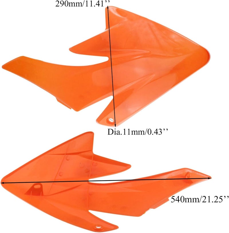 PRO BAT 7 PCs Plastic Fender Complete Kit w/Bolts for CRF70 CRF70F 125cc 150cc Pit Bike, White &Blue - Image 4